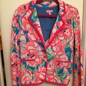 Lilly Pulitzer Lucky Charms Blazer Size Large EUC